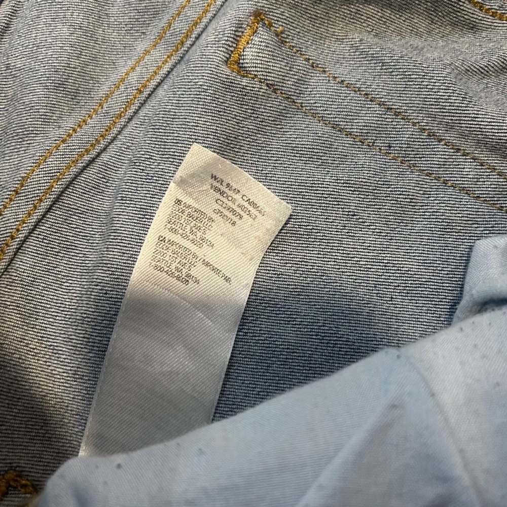 Eddie Bauer Straight Leg Jeans Mens 36x28 Blue Specially Dyed Stretch Denim - Picture 6 of 10